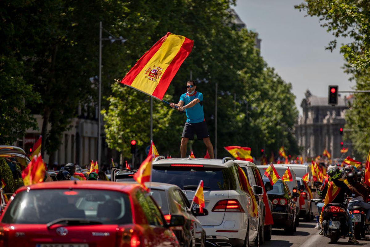Protest coronavirus Spania