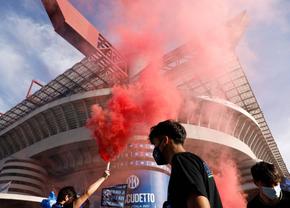 Un dirijabil și 4500 de fani au sărbătorit primul titlu al lui Inter Milano după 11 ani!