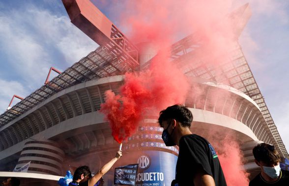 Un dirijabil și 4500 de fani au sărbătorit primul titlu al lui Inter Milano după 11 ani!