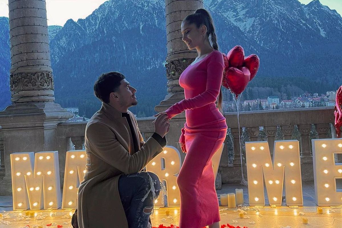 Florinel Coman s-a logodit » Decorul pregătit de jucătorul lui FCSB pentru Ioana Timofeciuc