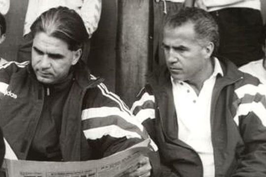 Anghel Iordănescu și Țiți Dumitriu, foto: Arhiva GSP