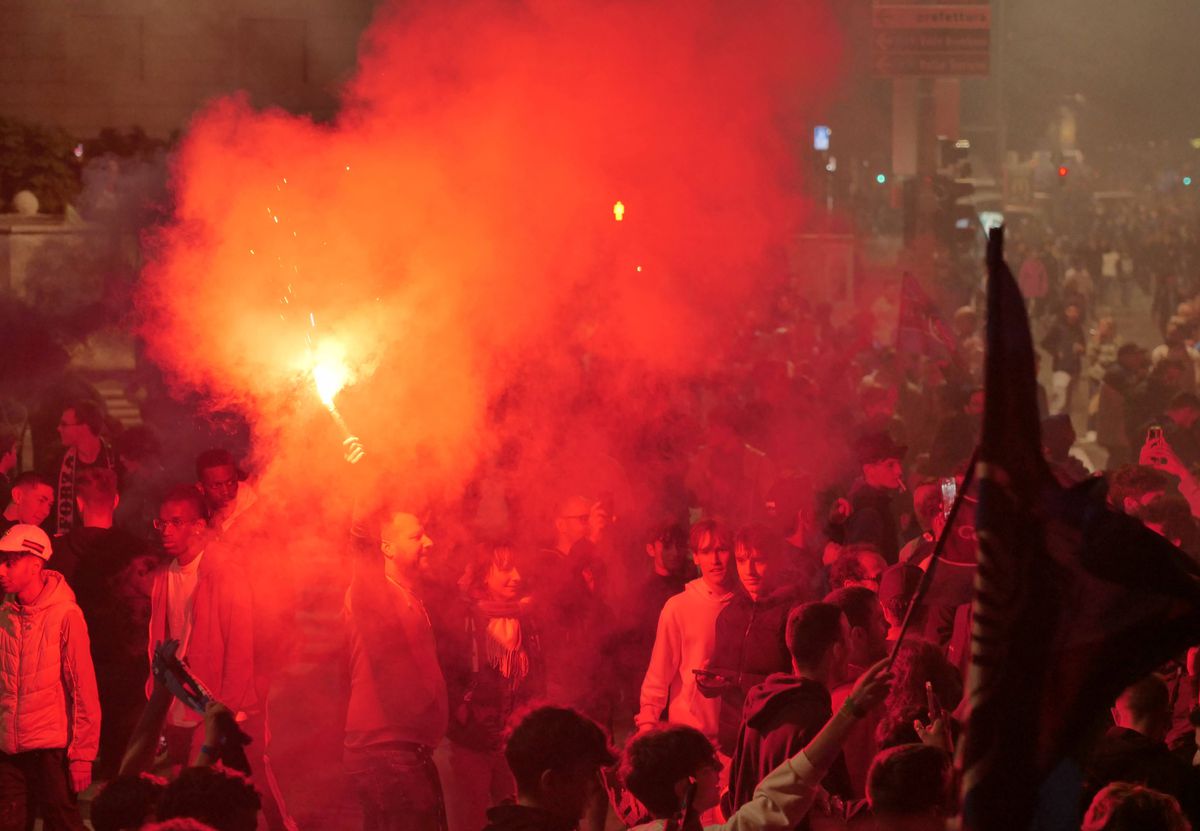 Sărbătoarea fanilor celor de la Atalanta, după triumful din Europa League / 23.05.2024