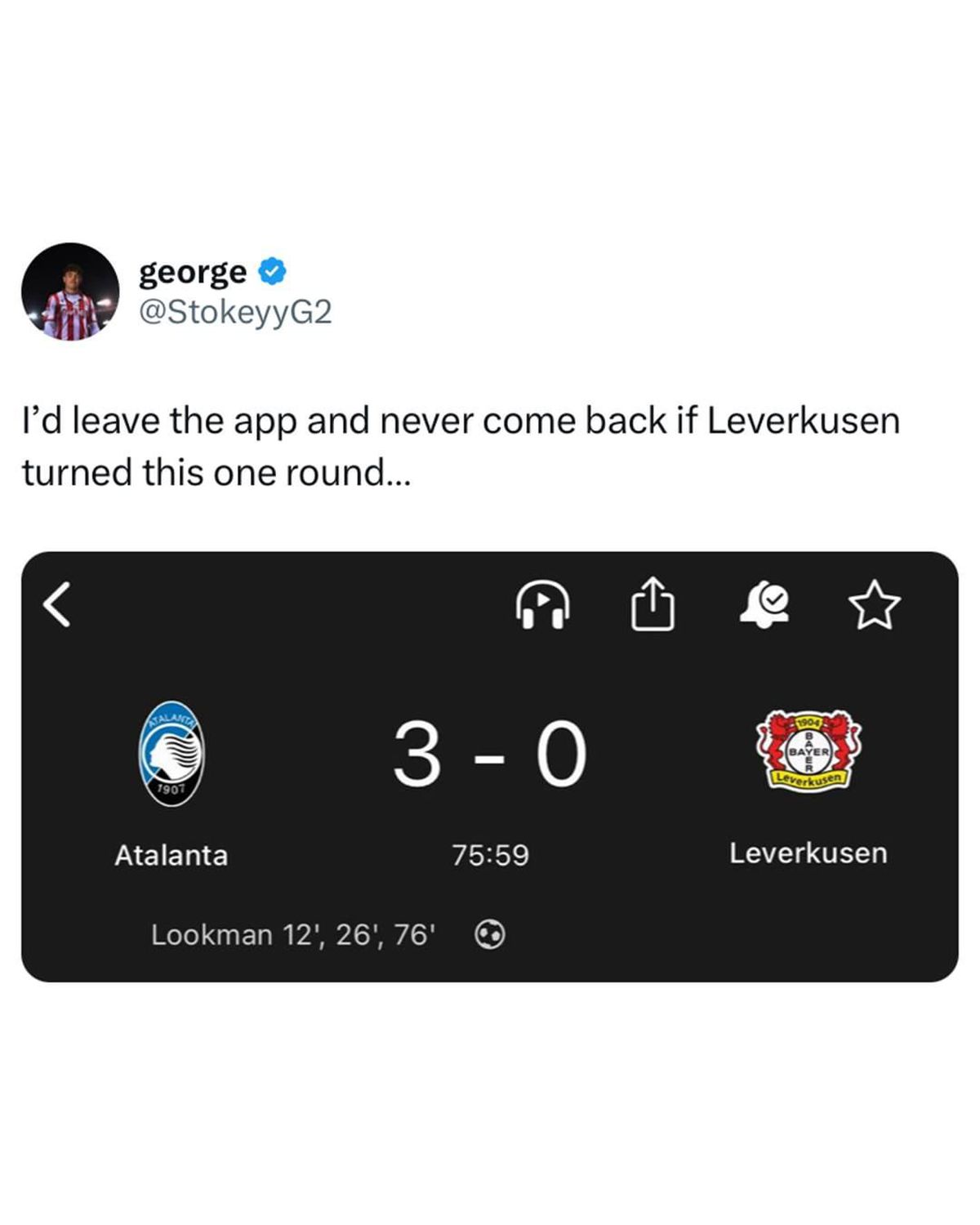 Meme-uri după Atalanta - Bayer Leverkusen