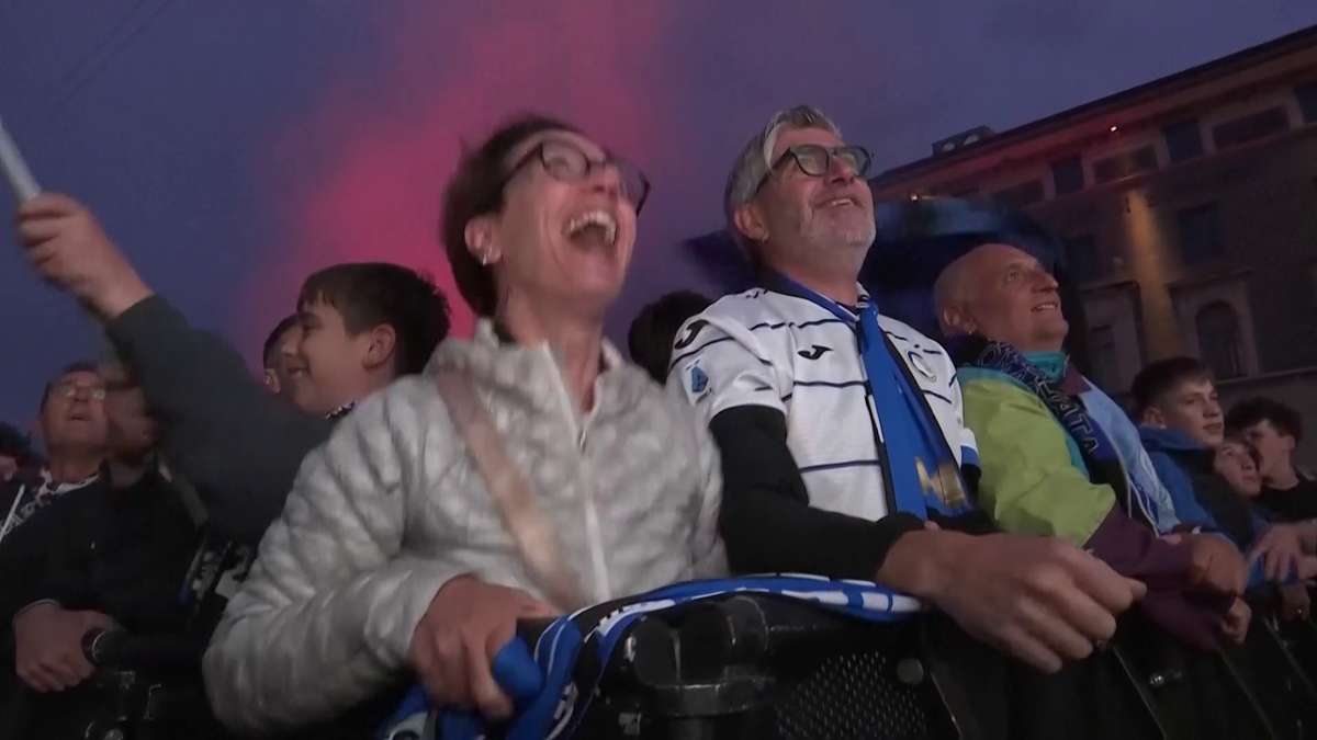 Bergamo versus Leverkusen » Imagini cu trăirile suporterilor din cele două orașe, în timpul finalei Europa League