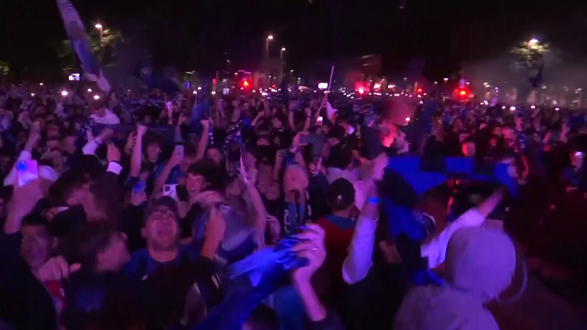 Bergamo versus Leverkusen » Imagini cu trăirile suporterilor din cele două orașe, în timpul finalei Europa League