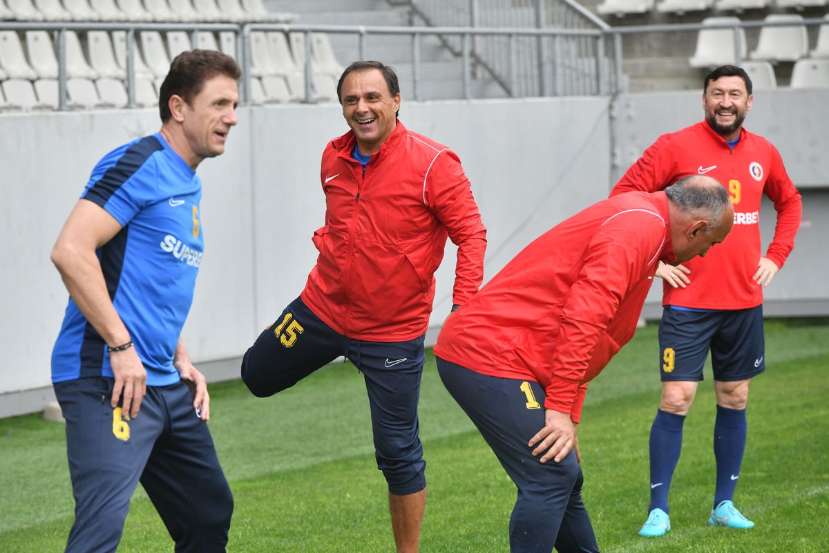 Trei apariții RARE în spațiul public, la antrenamentul de azi al „Generației de Aur” » Au făcut istorie pentru Steaua și Dinamo în anii '90