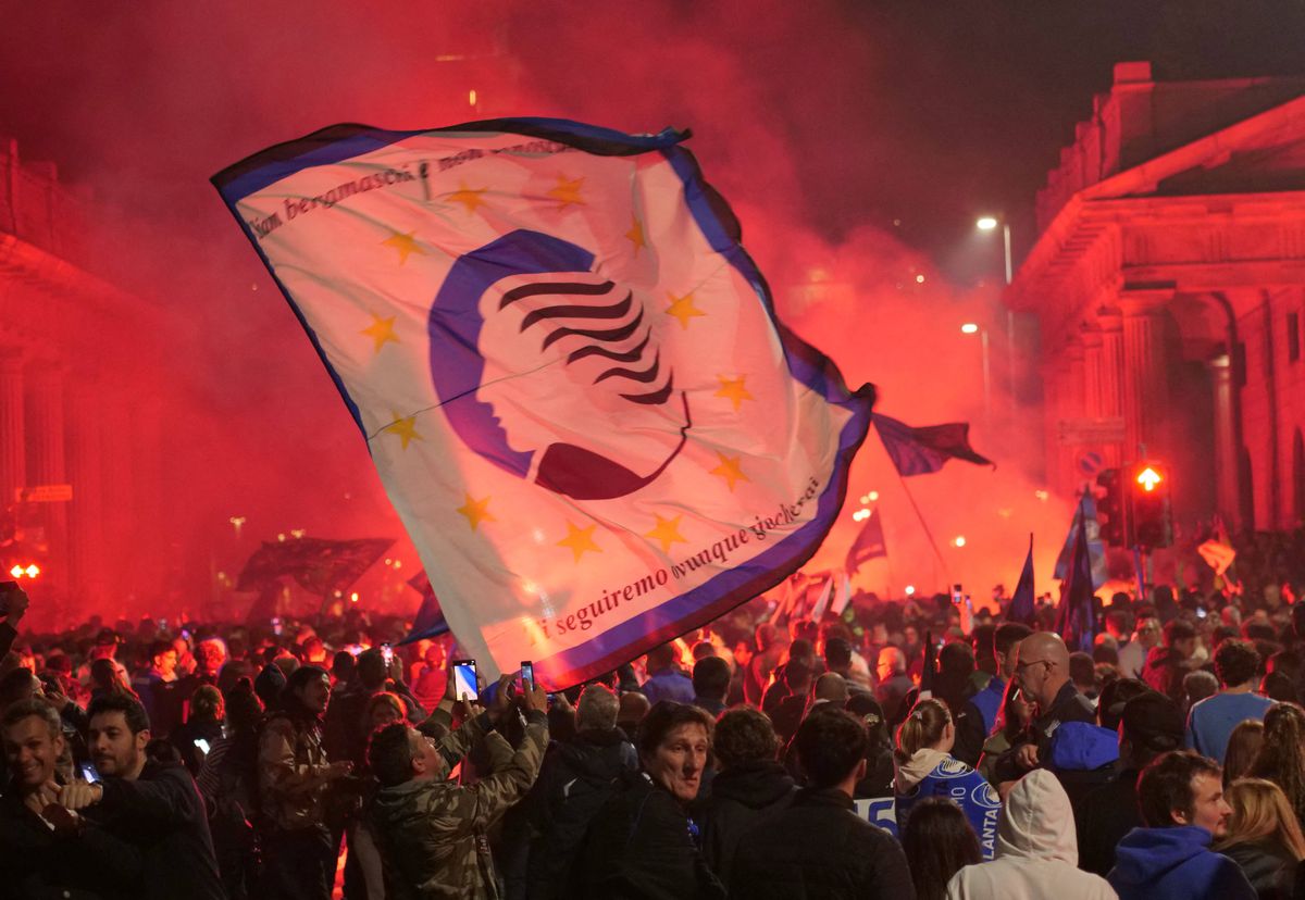 Sărbătoarea fanilor celor de la Atalanta, după triumful din Europa League / 23.05.2024