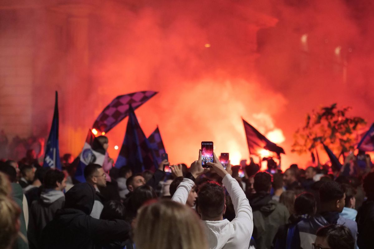 Sărbătoarea fanilor celor de la Atalanta, după triumful din Europa League / 23.05.2024