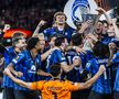 Jucătorii bergamasci sărbătoresc succesul din Europa League. Sursă foto: Imago