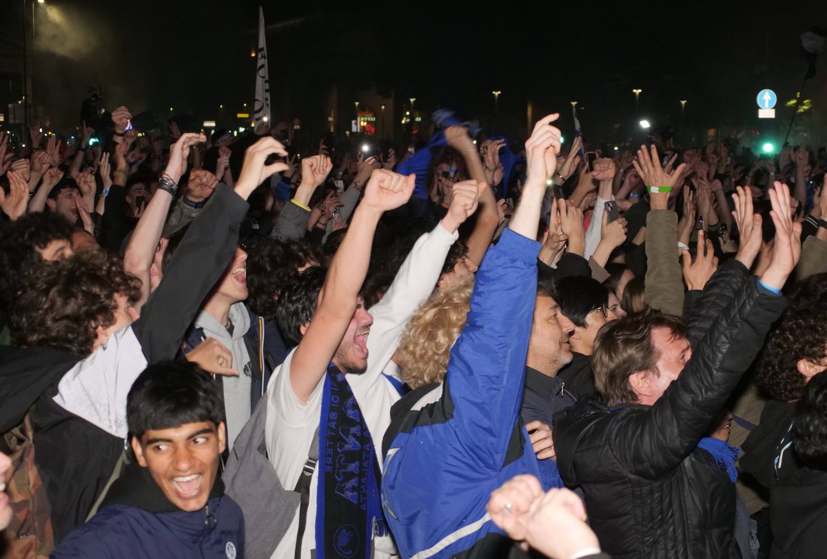 Sărbătoarea fanilor celor de la Atalanta, după triumful din Europa League / 23.05.2024