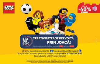 De Ziua Copilului, explorează tărâmul imaginației cu seturile LEGO de la Carrefour