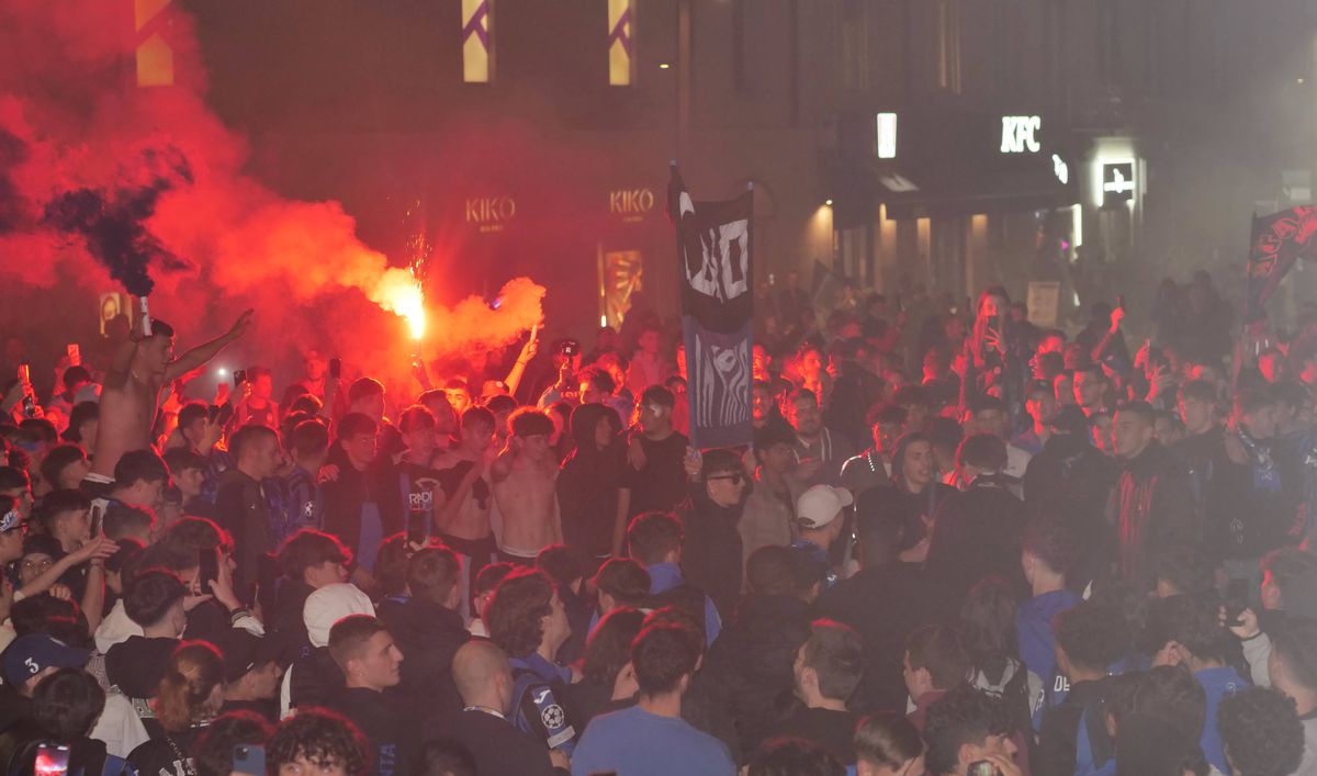 Sărbătoarea fanilor celor de la Atalanta, după triumful din Europa League / 23.05.2024