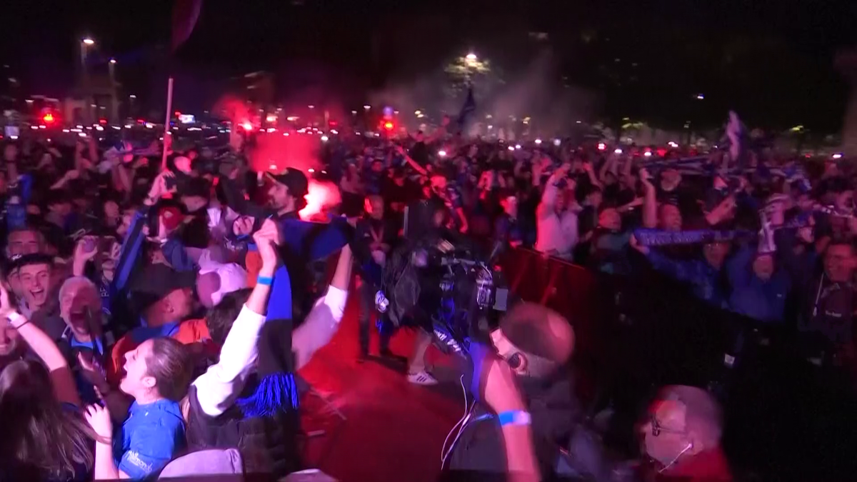 Bergamo versus Leverkusen » Imagini cu trăirile suporterilor din cele două orașe, în timpul finalei Europa League