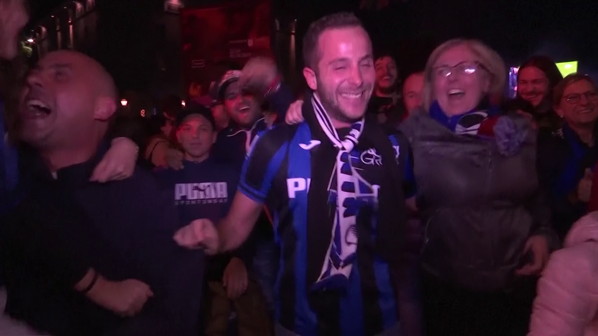 Bergamo versus Leverkusen » Imagini cu trăirile suporterilor din cele două orașe, în timpul finalei Europa League