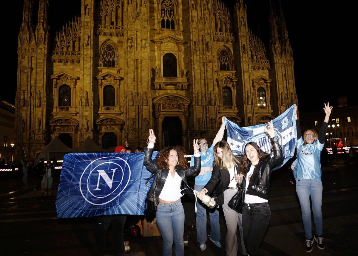 Napoli sărbătorește titlul în Serie A / foto: Imago