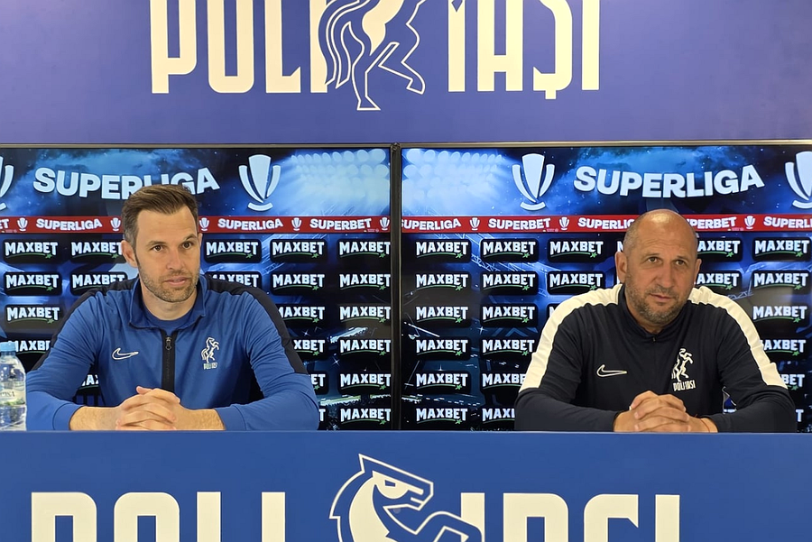 Jesus Fernandez și Vasile Miriuță, înainte de Poli Iași - Metaloglobus Vasile Miriuță, o nouă conferință spectaculoasă înainte de baraj: „Aș fi un măgar”