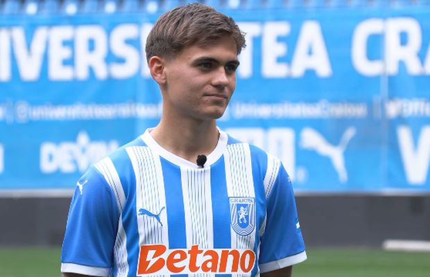 „Pedri” din Bănie, primul interviu ca jucător al Universității Craiova: „Am ales cu inima”