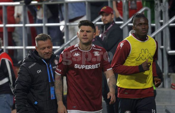 Antrenorul Rapidului a dezvăluit ce le-a spus jucătorilor după umilința cu CFR Cluj: „Ăsta a fost mesajul”