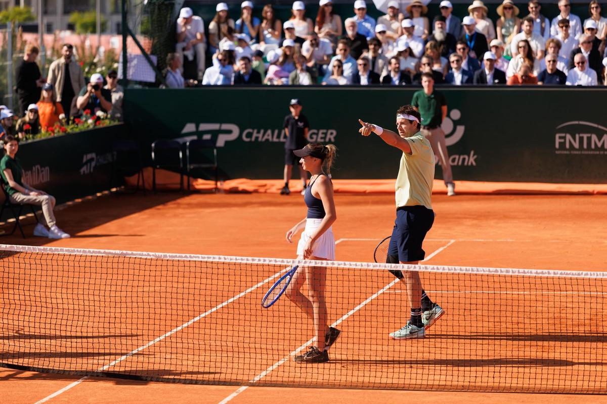 Simona Halep și Juan Martin del Potro, la inaugurarea Centrului Național de Tenis din Republica Moldova