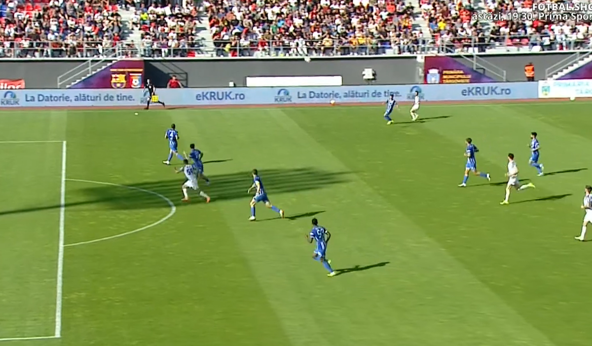 Confuzie totală la Chindia - Farul » Analiză VAR de 7 minute la gol, Bîrsan a fost chemat la monitor! Cum explică Marius Avram