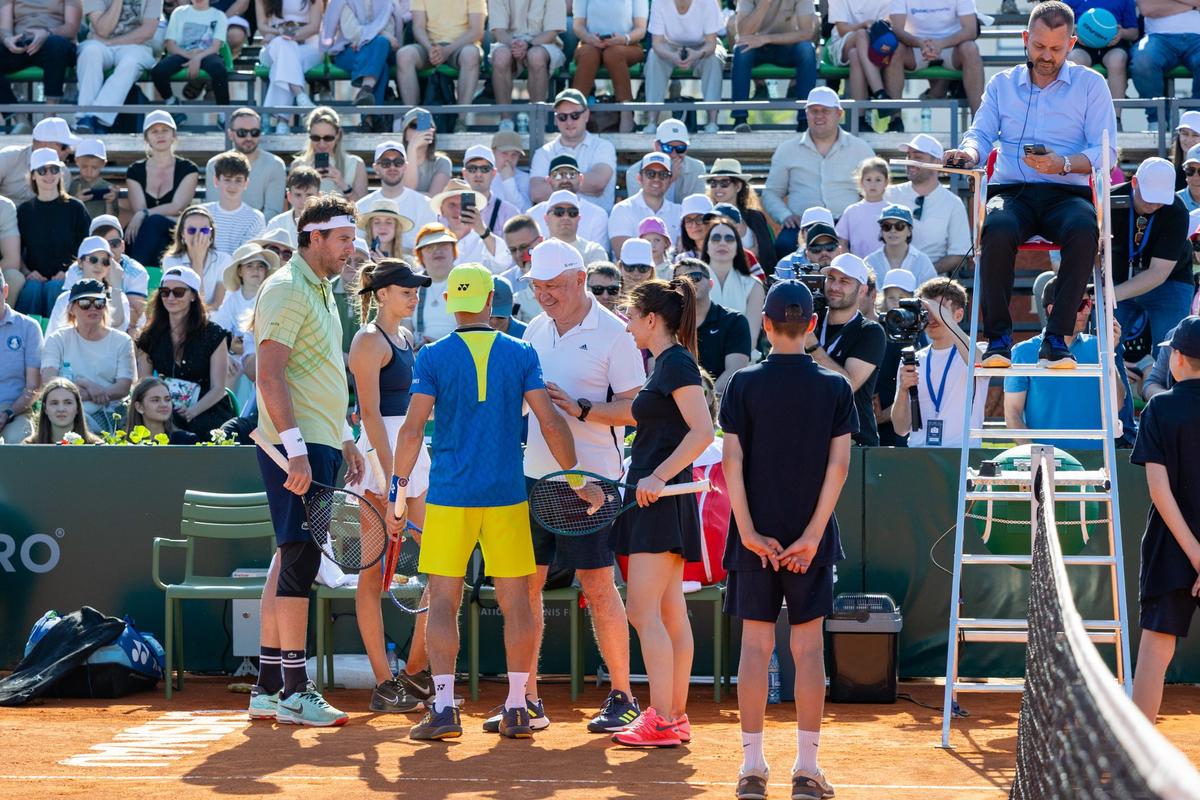 Simona Halep și Juan Martin del Potro, la inaugurarea Centrului Național de Tenis din Republica Moldova