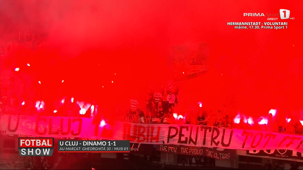 Ce s-a întâmplat după U Cluj - Dinamo