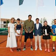 Simona Halep și Juan Martin del Potro, la inaugurarea Centrului Național de Tenis din Republica Moldova/Foto: Ceslav Ciuhrii