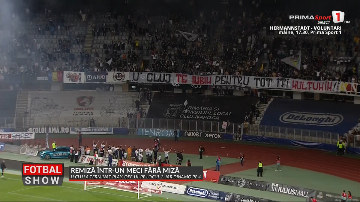 Ce s-a întâmplat după U Cluj - Dinamo