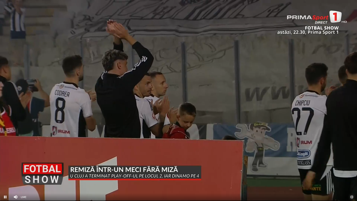 Ce s-a întâmplat după U Cluj - Dinamo » Imagini spectaculoase în Ardeal