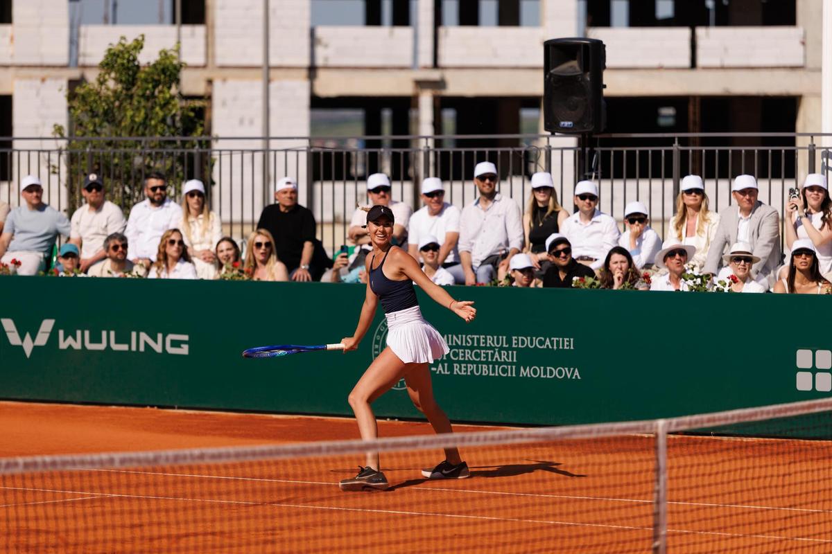 Simona Halep și Juan Martin del Potro, la inaugurarea Centrului Național de Tenis din Republica Moldova