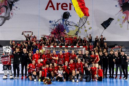 Gloria Bistrița, campioana României la handbal feminin, ediția 2025-2026/Foto: Agenția Wolfart