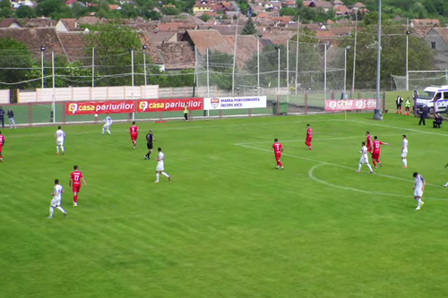 Șelimbăr - CS Dinamo, meciul decisiv pentru menținerea în Liga 2 // Captură foto: FRF TV