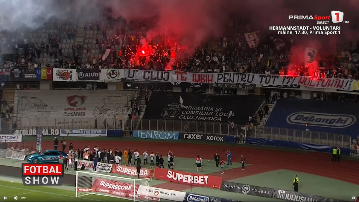 Ce s-a întâmplat după U Cluj - Dinamo