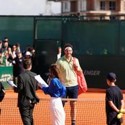Juan Martin del Potro, la inaugurarea Centrului Național de Tenis din Republica Moldova/Foto: Ceslav Ciuhrii