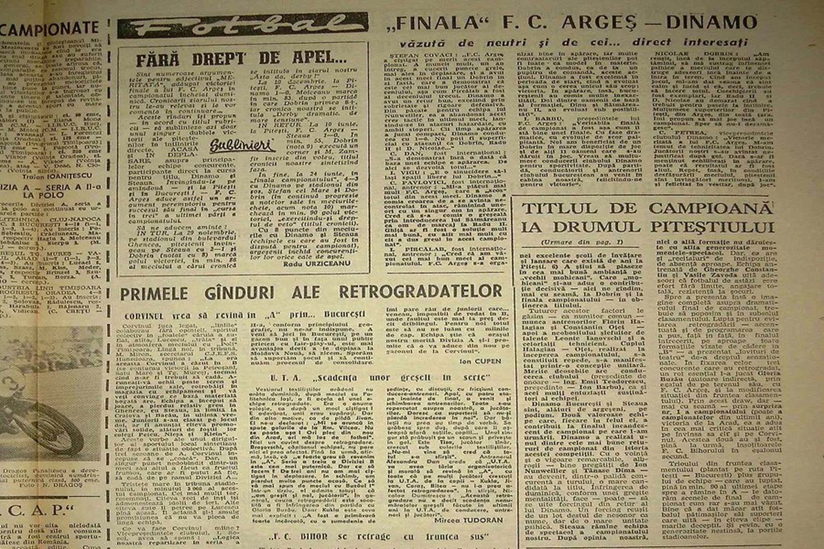 RETRO GSP. 41 de ani de când "Diavolul" Dobrin i-a pus pe "câini" cu botul pe labe. Dragnea: "Da, Gicu a fost genial, însă pe noi ne-a bătut altcineva!"