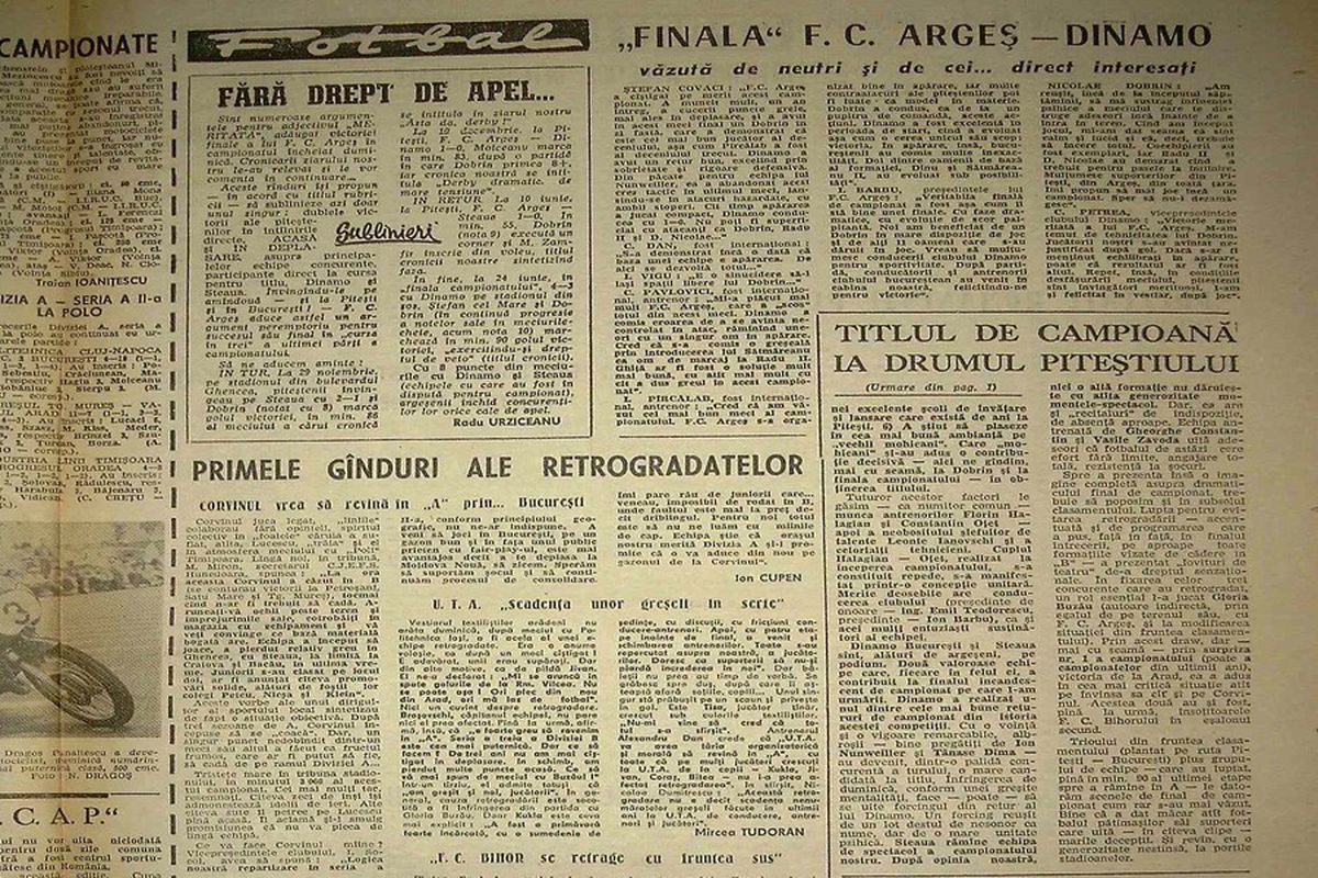 RETRO GSP. 41 de ani de când "Diavolul" Dobrin i-a pus pe "câini" cu botul pe labe. Dragnea: "Da, Gicu a fost genial, însă pe noi ne-a bătut altcineva!"