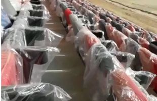 VIDEO Ce apare pe scaunele de la tribuna oficială a arenei din Ghencea