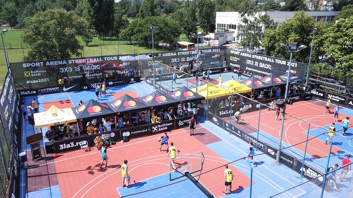A făcut show sub panou » Benny Adegbuyi a jucat baschet 3x3 la Sport Arena Streetball