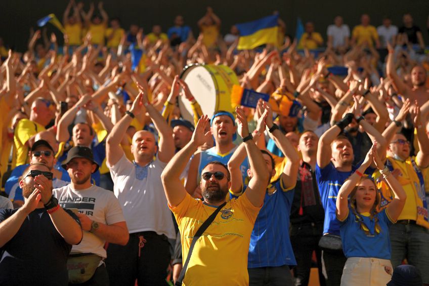 Suporterii Ucrainei au fost prezenți în număr mare la București. FOTO: Guliver/Getty Images