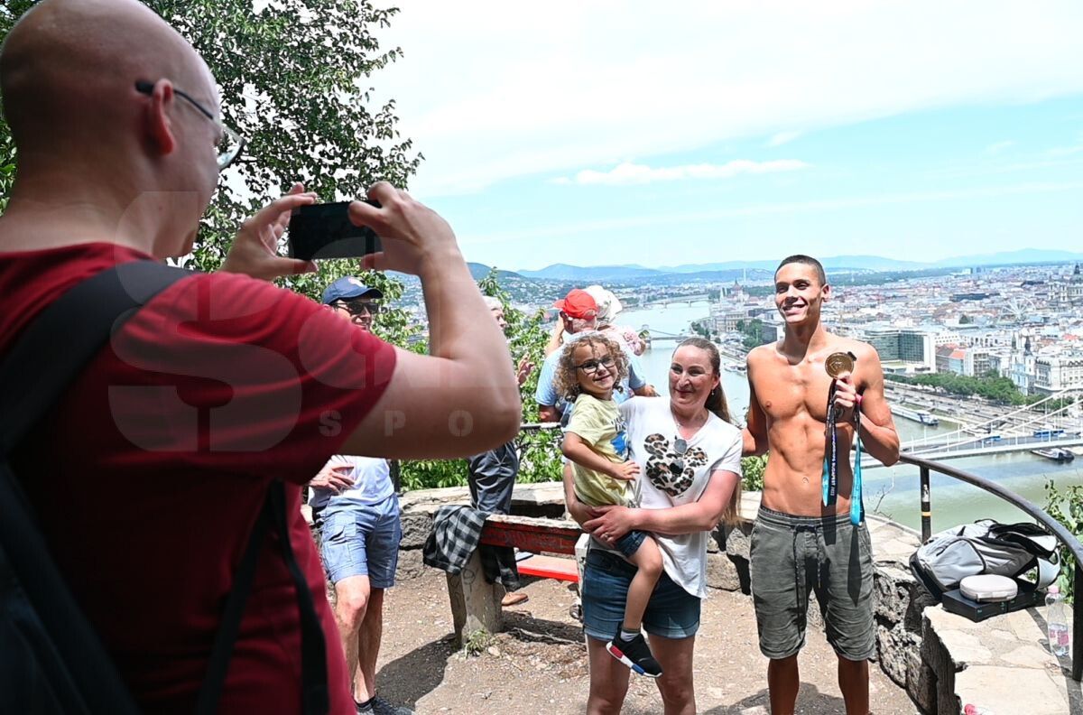 FOTO David Popovici în Budapesta