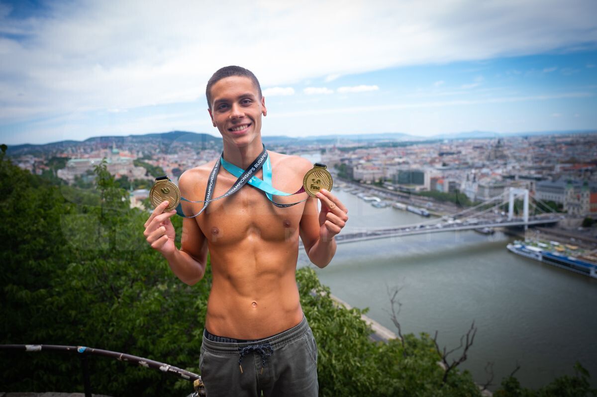 FOTO David Popovici în Budapesta