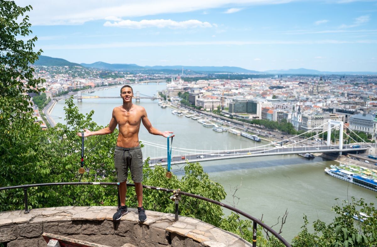 FOTO David Popovici în Budapesta