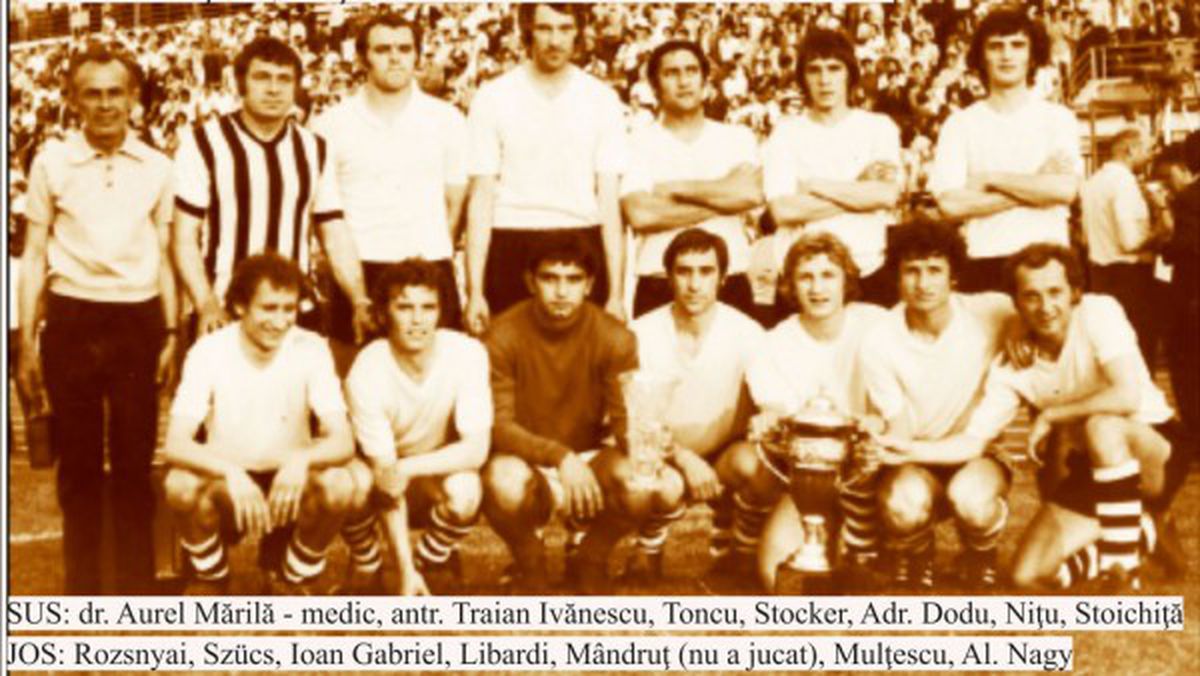 Retro GSP: 48 de ani de la unicul trofeu din istoria Jiului, Cupa României