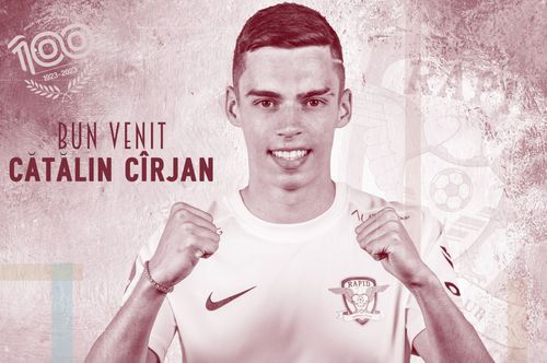 Cătălin Cîrjan, prezentat de Rapid // foto: Facebook @ FC Rapid 1923