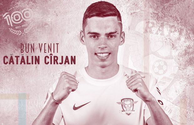 Rapid l-a prezentat pe Cîrjan! Detalii neștiute de la negocieri: „Cel mai greu transfer! Arsenal nu a vrut să ne accepte condiția”