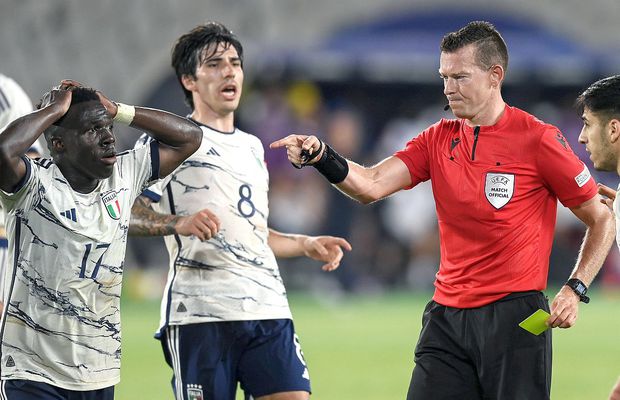 Italienii acuză arbitrajul cu Franța la Euro U21: „Erori inadmisibile, insuportabile și inacceptabile”
