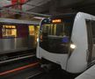 Un metrou a fost colantat în culorile Rapidului, alb și vișiniu / foto: Cristi Preda (GSP)