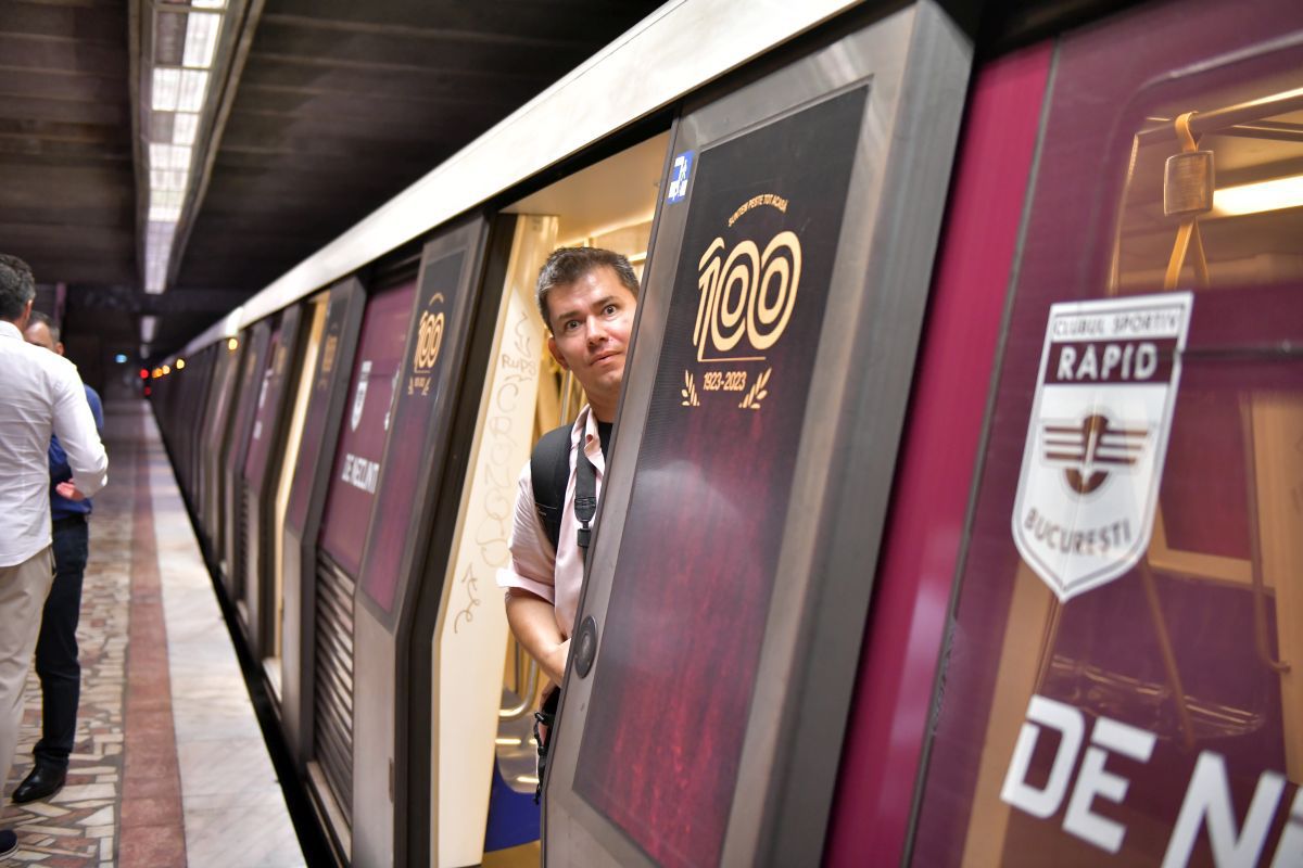 Atenție, porțile li se deschid! Surpriză la metrou: „A fost pusă în circulație garnitura de metrou «Rapid 100»”