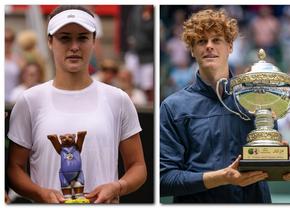 Jannik Sinner și Anna Kalinskaya, iubita lui, au disputat finale pe iarbă în aceeași zi » Doar unul dintre ei a câștigat