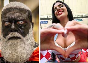 Cele mai tari 20 de imagini de la Euro 2024 » Măști bizare, tribuna din navete de bere, rugăciuni în pădure și decolteul devenit viral